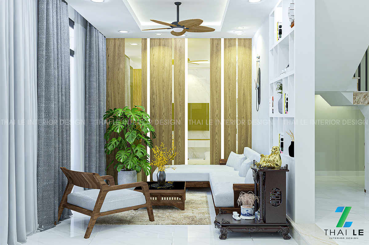 Thiết kế nội thất nhà phố Đường B2 Bình Điền Q8 - 400m2